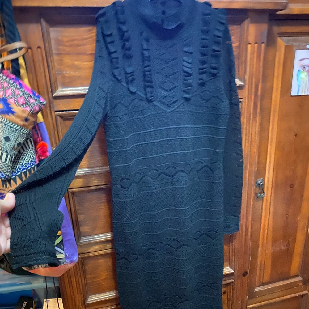 Polo Ralph Lauren silky lined crochet long dress